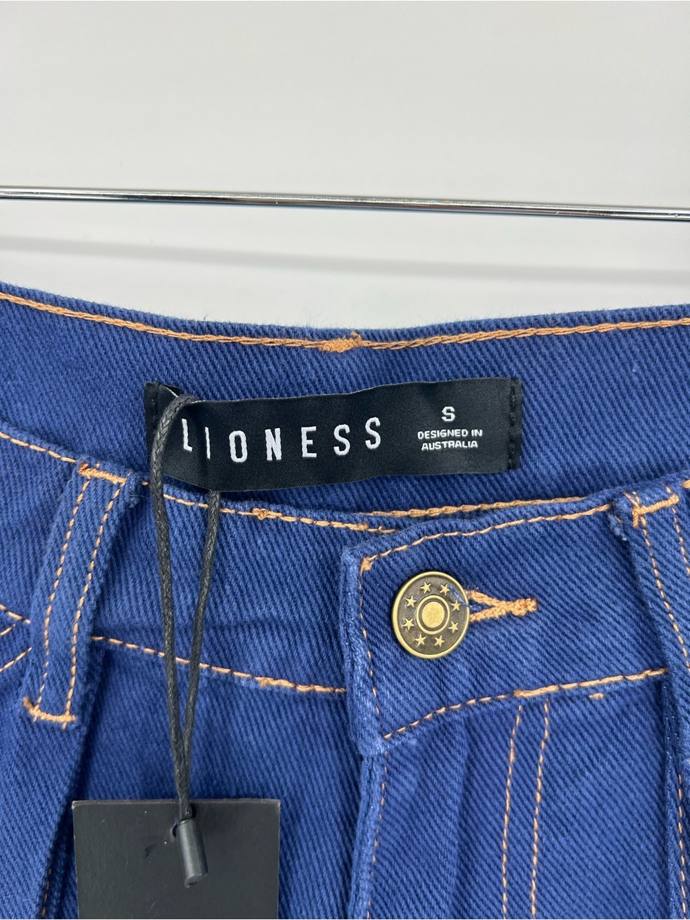 LIONESS Miami Vice Pant Dark Denim Size S - Picture 6 of 10